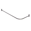 Utopia Alley Rustproof Wall Mounted L-Shaped Corner Shower Curtain Rod