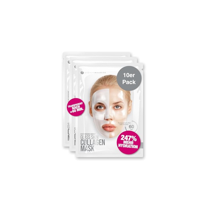 Glassskin Mask White Collagen Pack of 10