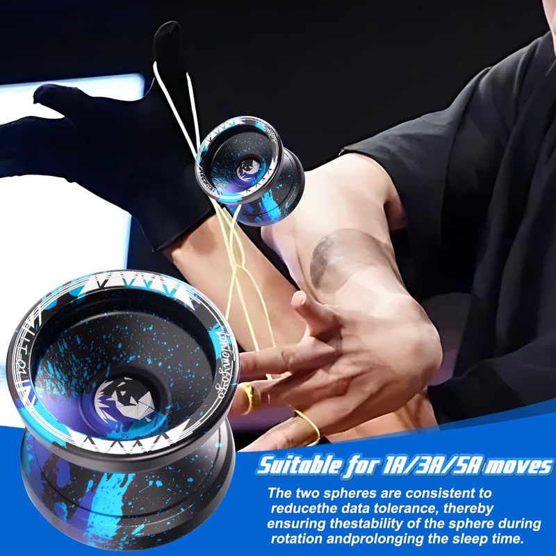 JOLESHARE Unresponsive Yoyo LT-01 for Pros and Responsive Yoyos for
