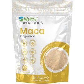 Maca Orgánica Premium Wellthy 450g – Vegano, Raw y Sin Gluten