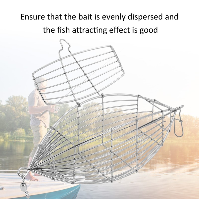 Fishing Bait Cage Stainless Steel Lure Cage Carp Fishing Trap