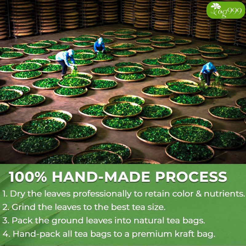 TOG999, Premium 60 Moringa Leaf Tea Bags, 100% Natural &