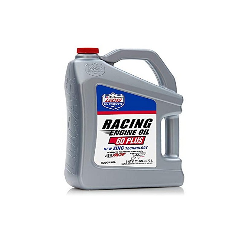 Lucas Oil SAE 60 Plus Racing Engine Oil 5 Quarts