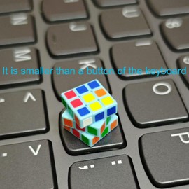 Mini 3x3 Speed Cube - Miniature Magic Cube Puzzle,Small Size | 3x3x3 Tiny Speed Cube Lab 1x1x1cm Smooth Smallest Cube Toy Gift for Cube Enthusiast,Kids and Adults