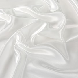 Counfeisly 1 Pack 60 Inch Off White Round Tablecloth, Silky Satin Tablecloth Overlay Smooth Fabric Table Cover, Table Decoration for Wedding Party Banquet Events