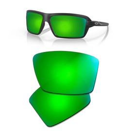Prizo ORL Replacement Lenses for Oakley Cables Sunglasses OO9129 - MultiColors (Green Iridium)