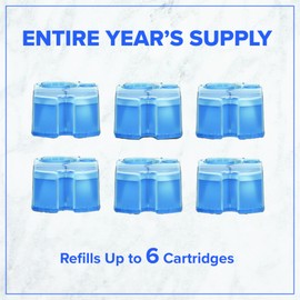 Tillbrook Electric Razor Cleaner - 1 YEAR SUPPLY - 32 oz Shaver Cleaning Solution - Easy Refill for Braun Clean and Renew Cartridges - Ready to Use Formula for Electric Shavers