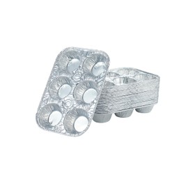 Waytiffer (10pack Muffin Pan 6-Cup Cupcake Aluminum Pans Favorite Muffin Tin Size for Baking Cupcakes Muffins and Mini Pies - Standard Size