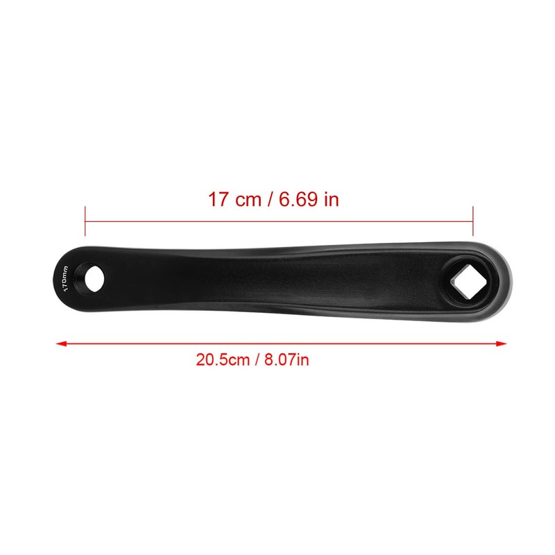 Crank Arm, Bicycle Left Crank, 6.7 inches (170 mm), Pedal