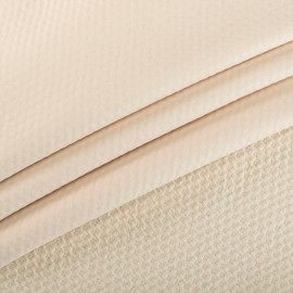 V1 Zorb® 4D Organic Cotton Dimple Waterproof CORE Eco-PUL™ Soaker Fabric (Natural) | Made in USA - Sold by The yard | Hypoallergenic, Absorbent, Ready to Absorb, Organic, Waterproof, No-Stretch,