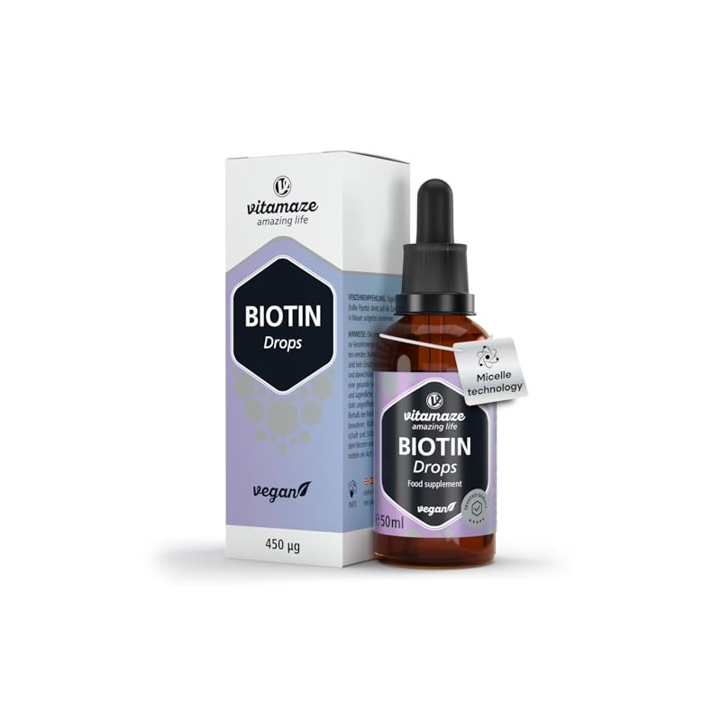 Biotin Drops with EMULDROP Technology for Maximum Absorption 100 Days