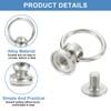 sourcing map 30Pcs Screw Round Head Rivet, 8mm Pull Ring