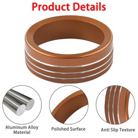 ZOXOQ Air Conditioner Knob Cover for Ford Maverick Accessories 2022 2023 2024 Center Console Volume Radio Headlight Knob Trim Gear Shift Switch Ring Engine Start Stop Button Cap (7pcs, Orange)