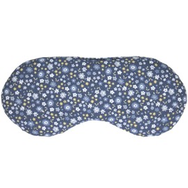 Organic Eye Pillow Lavender & Linseed "Flower Blue" for Relaxation, Cooling, Warming or Yoga