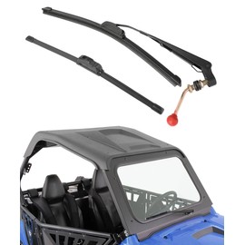 UBOG UTV Windshield Wiper Kit,Car Accessories Windshield Wipers,UTV Windshield Wiper,UTV Wiper Kit,Hand Operated Manual Windshield Wiper with Instructions,Suitable for Most UTV and Golf Carts