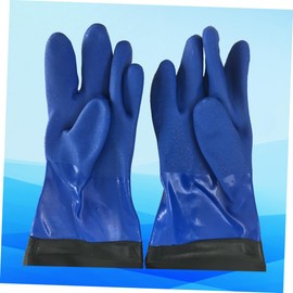 iplusmile Extended PVC Industrial Gloves Oil Proof Thickened Wear-Resistant Acid and Alkali Resistant Suitable for Heavy-Duty Use 1 Pair