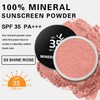 QIUFSSE Sunscreen Blush Powder,Mineral Powder Blush for Cheeks,SPF 35,Rubor en