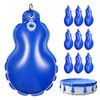 10 Pack Pool Cover Weights Above Ground with Hooks, Leakproof