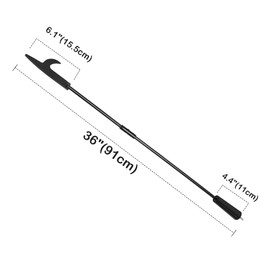 Stanbroil Fire Pit Campfire Poker, Stick 36-Inch Fireplace Poker Heavy Duty, Solid Steel Fire Pit Poker Accessories for Fireplace Camping Wood Stove Indoor and Outdoor