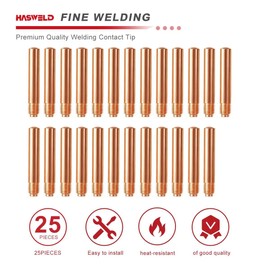 25-PK 14-45 Mig Welding Contact Tips .045" Replacement Tweco 2 3, 4 and Lincoln Magnum 200, 300, 400 Guns MIG Weld Guns 14-45<25PK>