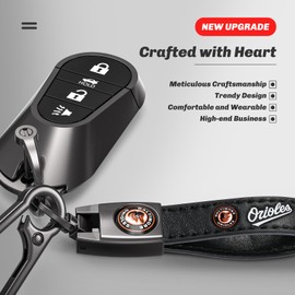 Orioles Car Keychain Keyring for Baltimore Orioles Baseball Fans,Orioles Car Accessories Women/Men's Keychains for Cars,Leather Key Ring Lanyard for Car Key Fob Holder,Car Key Fob Keyring Replacement