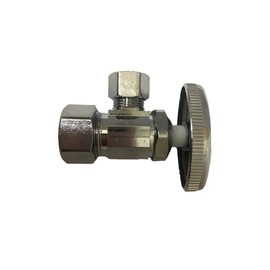 5/8" Comp x 3/8" Comp Water Supply Valve - Multi Turn, Angle, Water Valve Shut Off, PEX, Copper (pack of 1)