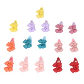 32Pcs Pet Hair Clips, Puppy Dogs Hair Barrettes Bows with Metal Clips Pet Hair Barrettes Dog Hair Accessories Clip Pet Grooming Products Small Snap Hair Clips for Dog Cat Puppy Pet