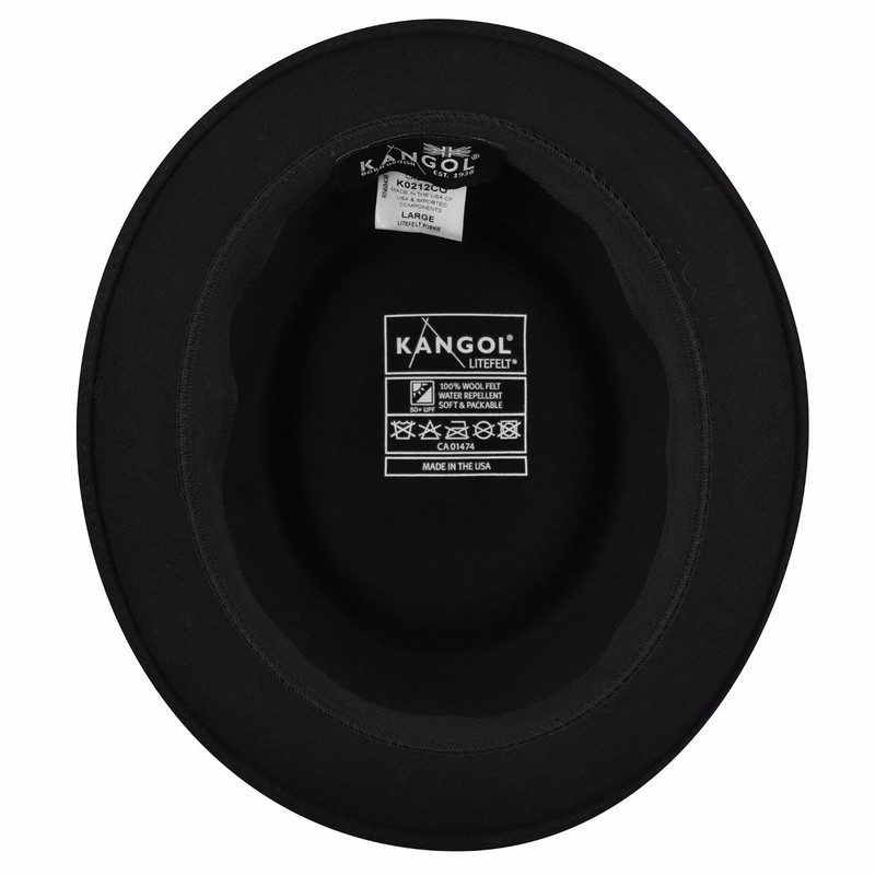 Kangol LiteFelt® Pork Pie - Black/S Black, Small