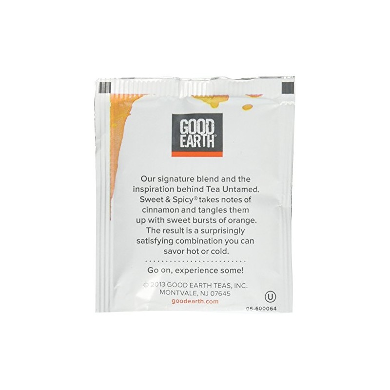 Good Earth Sweet & Spicy Herbal & Black Tea, 18