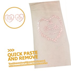 Baluue 3sets Bridesmaid Bride Temporary for Wedding Bridal Shower Sticker Labels 40pcs*3