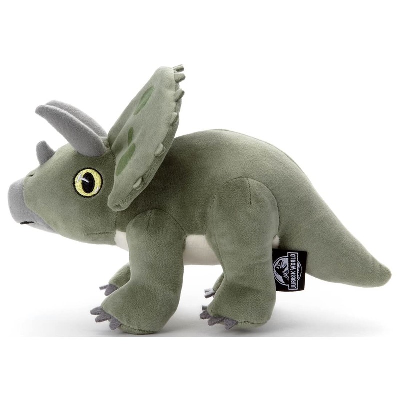 Jurassic World Plush Triceratops, Width: Approx. 9.4 inches (24 cm)