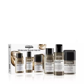 L'Oréal Professional 로레알 프로페셔널 앱솔루트 리페어 몰큘러 3종 세트(샴푸 100ml+워터 트리트먼트 75ml+리브인크림 30ml) L'Oreal Professional Absolut Repair Molecular 3-Piece Set (Shampoo 100ml+Water Treatment 75ml+Leave-in Cream 30ml)