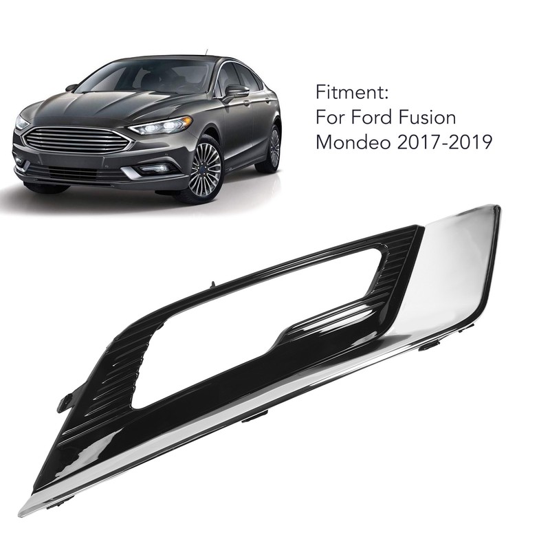 Front Fog Light Grille Cover Scratch Resistant Chrome Fog Lamp