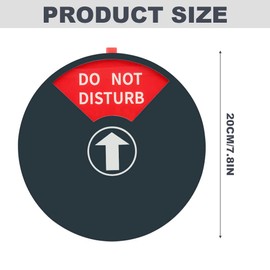 7.8 Inch Privacy Sign for Office Door, Conference Sign for Offices, Privacy Sign Out of Office/Do Not Disturb Sign/Please Knock Sign/In a Meeting Sign for Cubicle