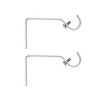 Kenney Mounting Brackets 5/8" Diameter Curtain Rod, Satin Nickel, 2