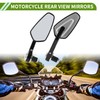 HOPESPANNER Universal Motorcycle Rear View Mirrors Adjustable Bar End Side