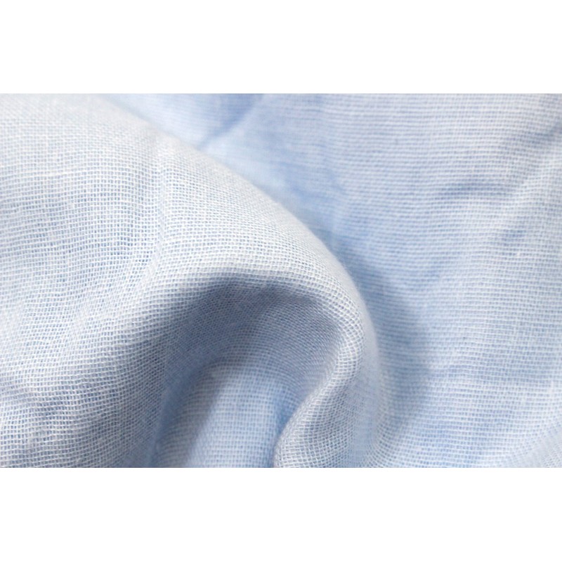 2 Ply Gauze Duvet Collar Cover (Single) Blue