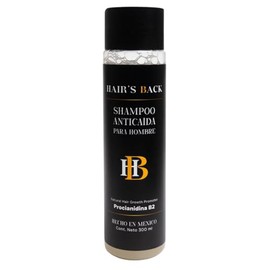 Shampoo Anticaída 300ml Sin Sulfatos Con Aceite Para Cabello Limpieza Suave HAIR’S BACK