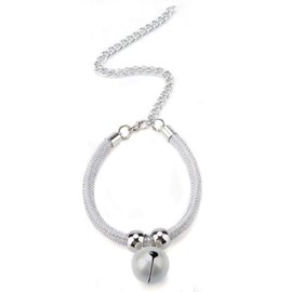 Cat Collar with Bell, Adjustable Cat Breakaway Nylon Collar, Safety Collar for Cats, White