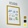 Wall-mounted transparent non-perforated magnetic picture frame A4 bulletin board notice frame 01Magnetic picture frame A4-gold 4ea