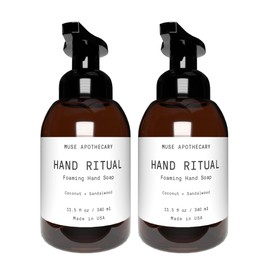 Muse Bath Apothecary Hand Ritual - Aromatic and Nourishing Foaming Hand Soap, Infused with Natural Aromatherapy Essential Oils - USDA Certified Biobased - 11.5 oz, Coconut + Sandalwood, 2