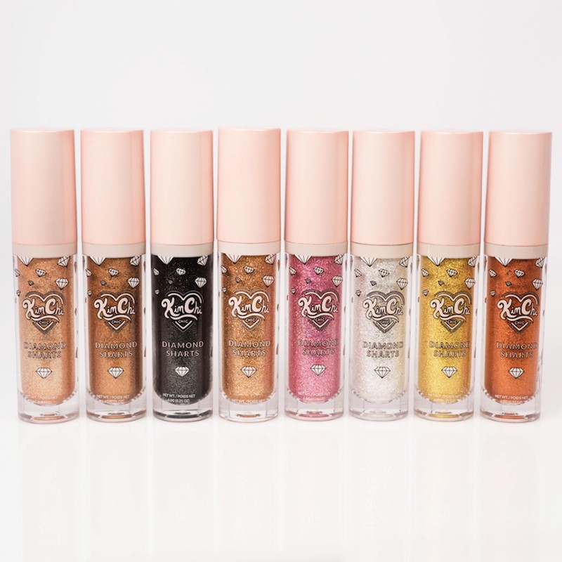 Kimchi Chic, Sombras en crema metálicas con brillos, Diamond Sharts,