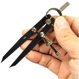 German Style Compass Divider 3" Fine Point Precision Measuring for Jewellery Marking, Scribing, Craftsman, Architect,Artist,Carpenter Divider Calipe