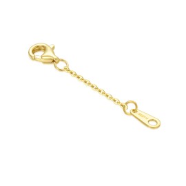 14K Yellow Gold 1" 2" 3" Necklace Bracelet Extender Chain, Durable Strong Removable Chain Extender, Solid Gold Adjustable Extension Chain for Necklace Bracelet Anklet