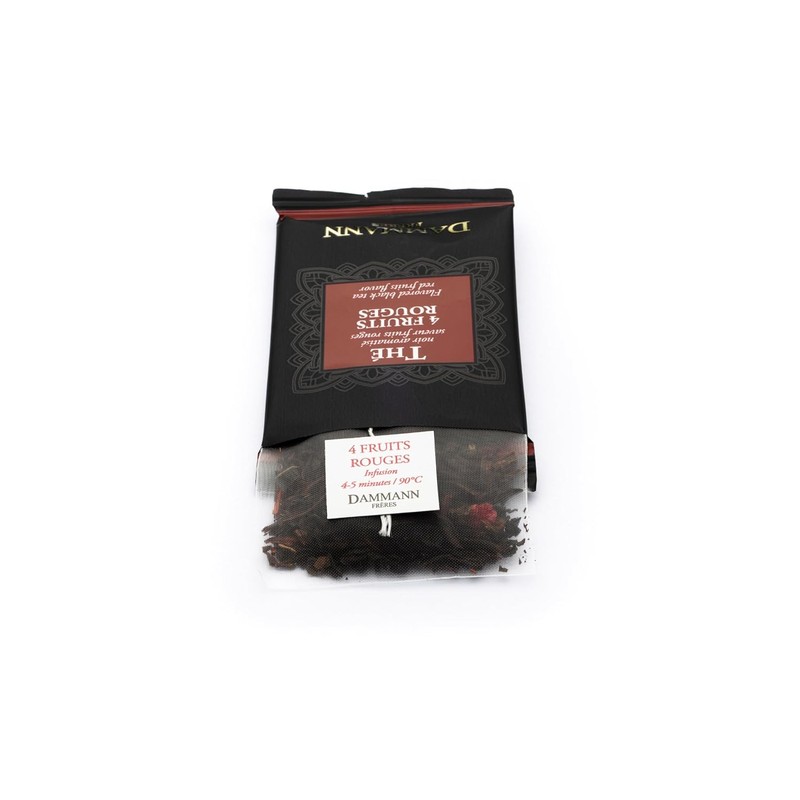 Dammann Freres Sachets, Quatre Fruits Rouges Tea Bags, Premium Gourmet