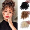 Bangs Hair Extension, Synthetic 6 Inch Short Afro Kinky Curly