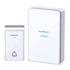 Aigostar doorbell, waterproof portable wireless bell set, doorbell kit, wireless