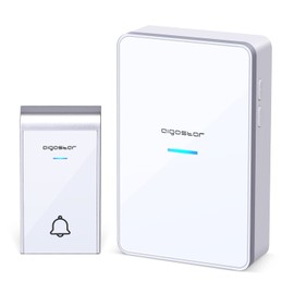 Aigostar doorbell, waterproof portable wireless bell set, doorbell kit, wireless doorbell