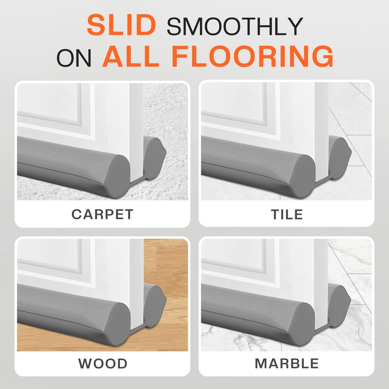 Comfyanno Under Door Draft Stopper - Bottom Door Gap Filler