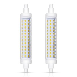 Akynite R7S 118 mm LED 15W Cool White 6000K 1540LM with 96 SMD LEDs, Halogen Rod J118 R7S 100W-120W Replacement, AC 220-240V, LED Stick Lamp 118 mm for Uplights, Not Dimmable, Pack of 2